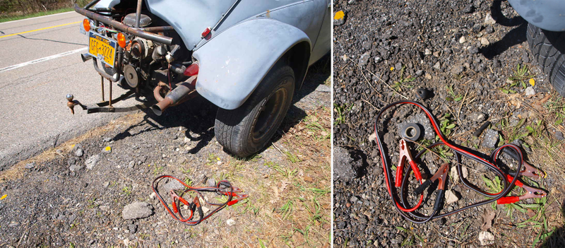Illustration for article titled How To Fix A Broken Spark Plug With Teeth, Tape, And Jumper Cables